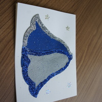 Silvey Bells: Blue & Silver bells, with glitter stars.