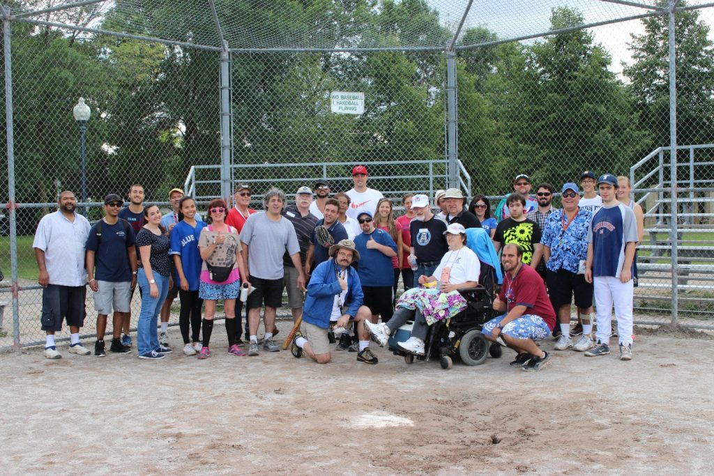 CHIRS clients and staff at a community outing